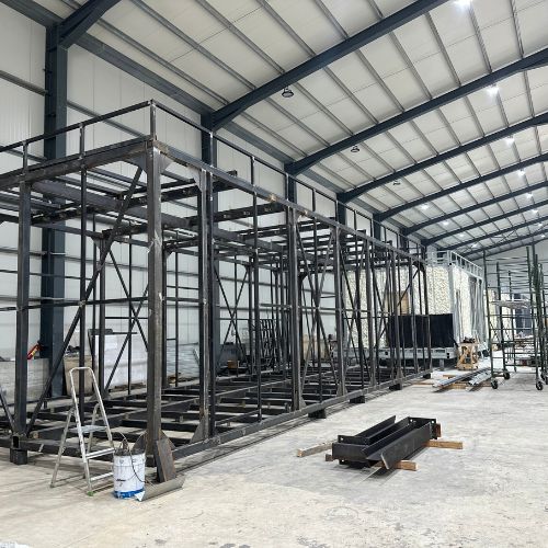 Steel frame of prefabricated home